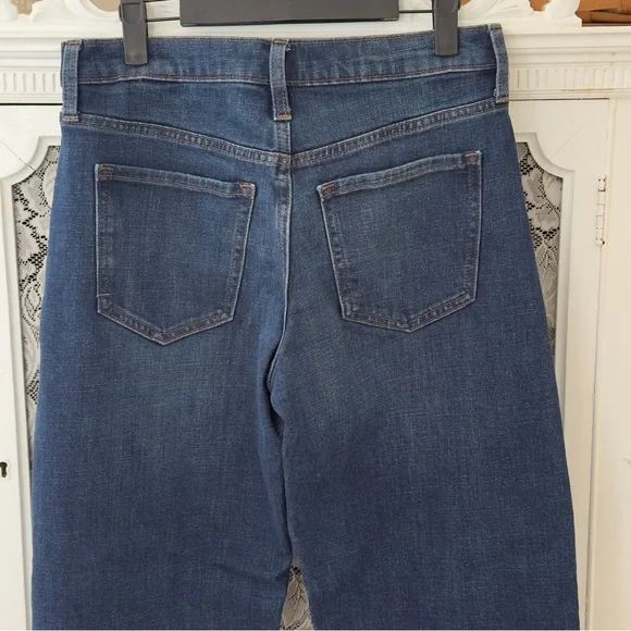 Banana Republic High Rise Dark Wash Barrel Jeans - Picture 6 of 12